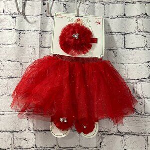 New with tags 3 pc set Tutu, headwrap, footwraps